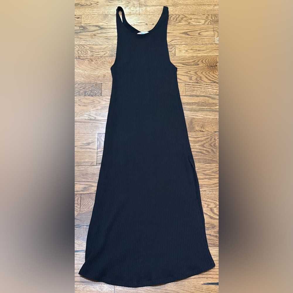 Free People Beach. Ribbed Racer Back Knit Dress. Black. Size XS.